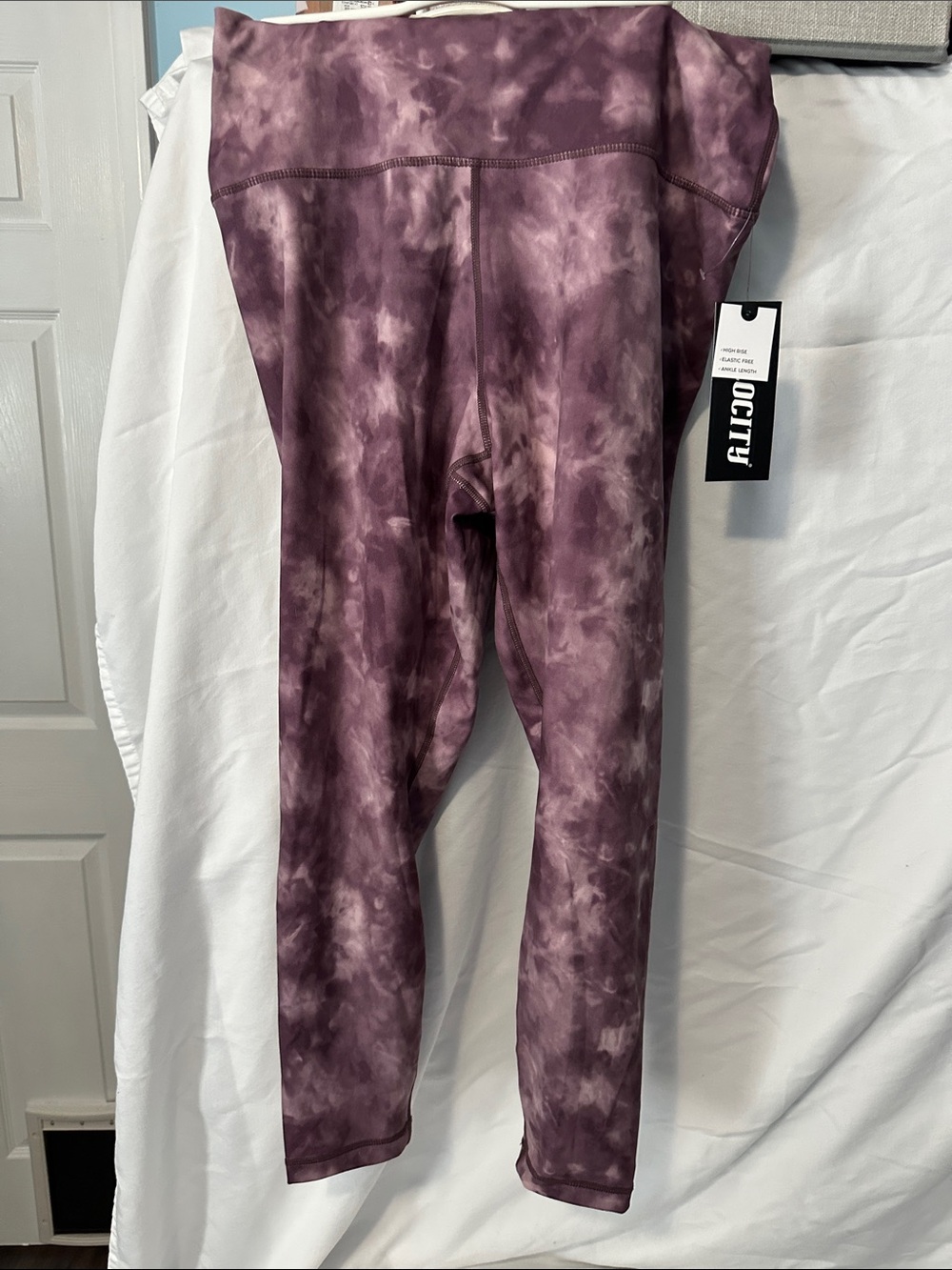 Velocity  yoga Purple Tie-Dye Leggings